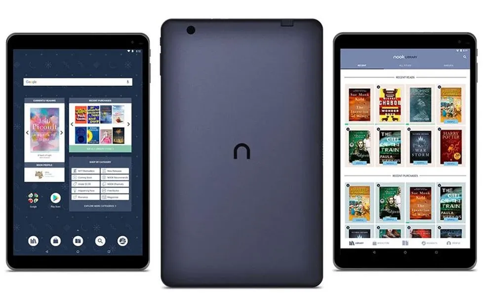 Barnes & Noble NOOK tablets and reading interfaces