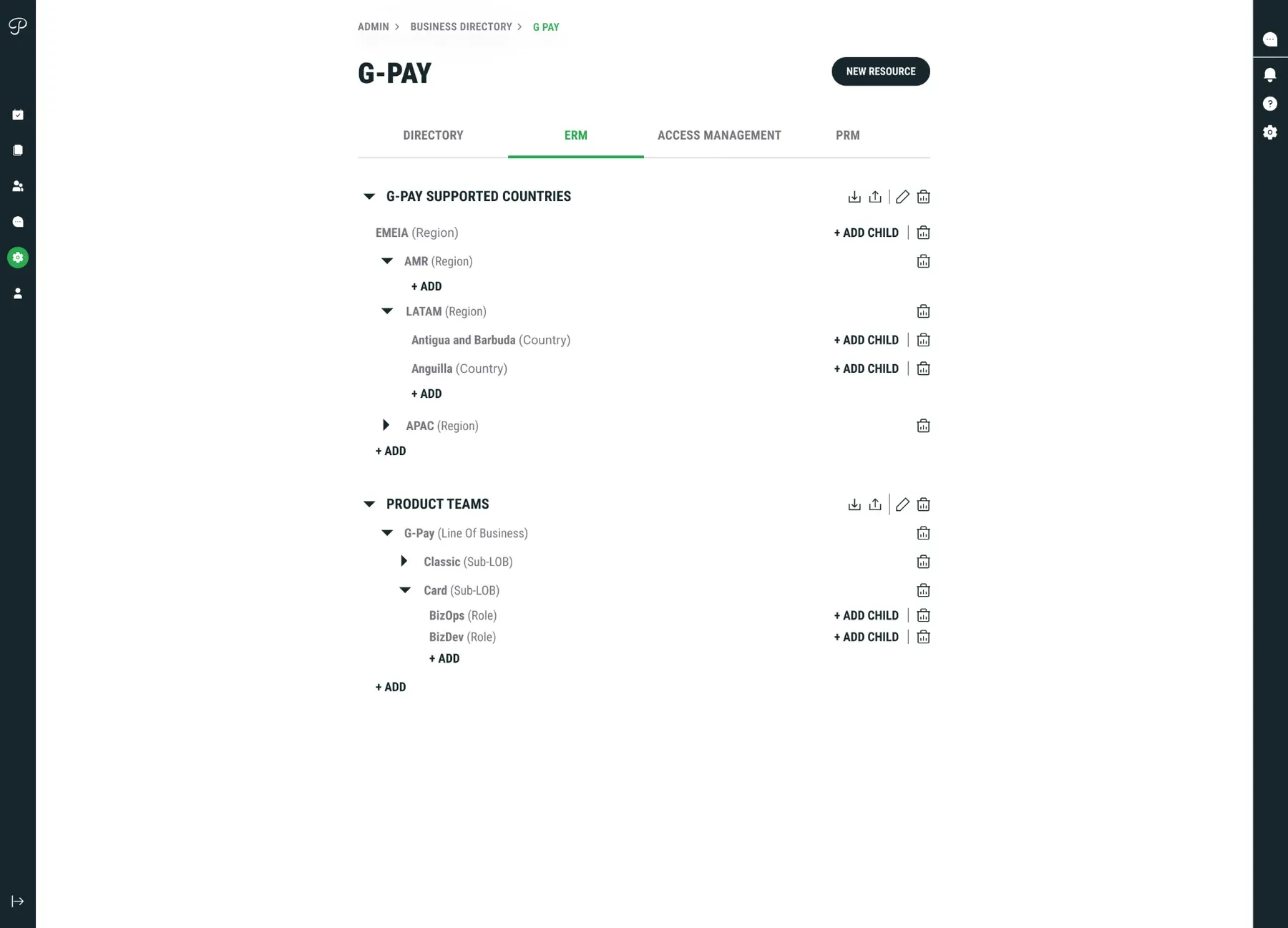 Partnify partner record showing products, teams and business information